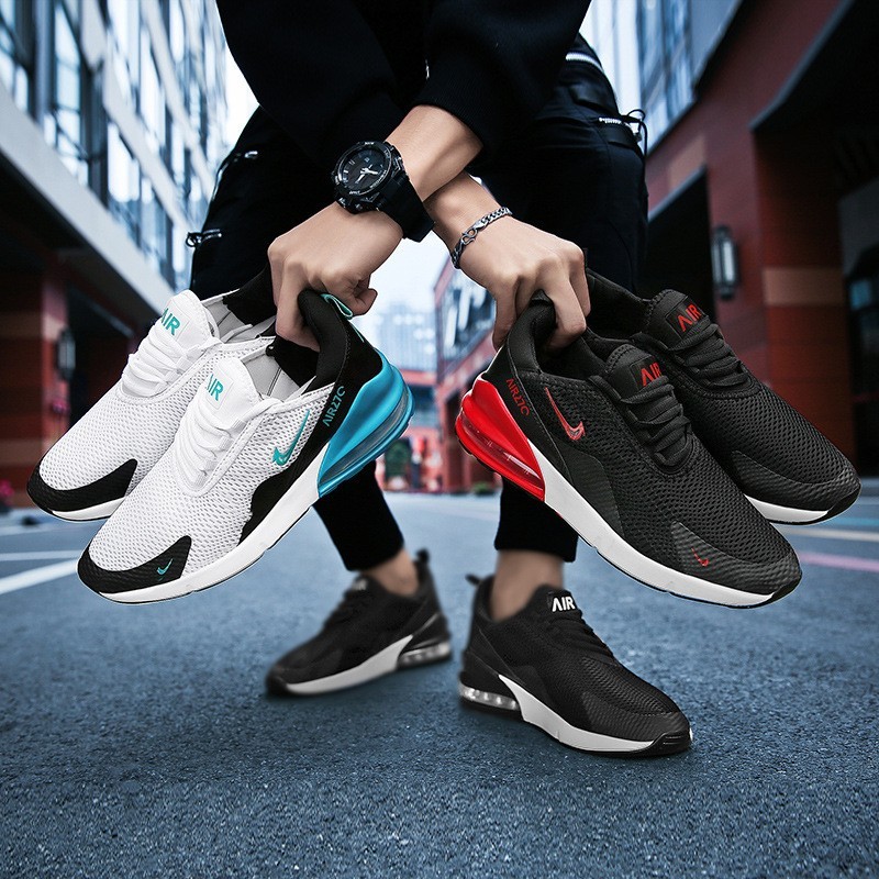 2025夏季新款内增高男鞋运动休闲网鞋透气男青少年网布气垫鞋270